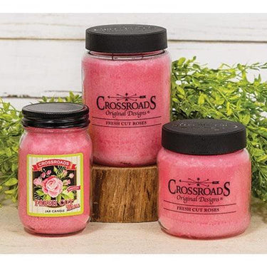 Fresh Cut Roses Pint Jar Candle - The Fox Decor